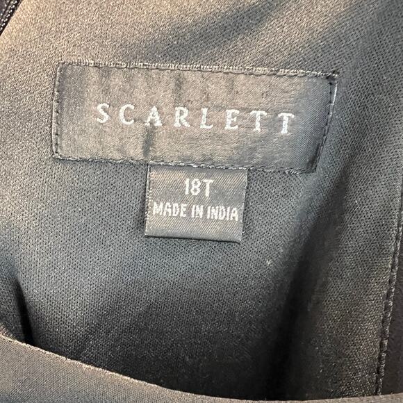 NWT Scarlett Tiered Dress Womens Size 18T Black Cold Shoulder Cocktail Dress - Picture 9 of 10